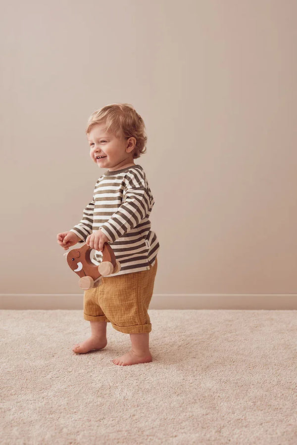 Kids Concept - Houten Duwspeeltje - Duwdiertje Mammoet - Neo, Duw- en trekspeelgoed, Kid's Concept, Keekabuu