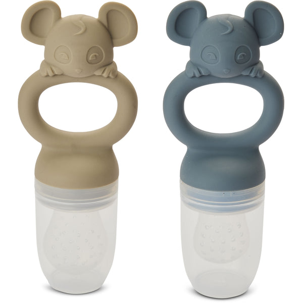 Nuuroo - Siliconen Fruit Sabbelaar - Lauge (Set van 2) - Keekabuu