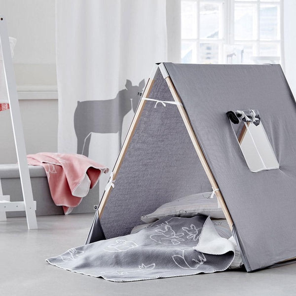 Kids Concept - Play Tent - Speeltent - Grijs, Speelhuisjes & tenten, Kid's Concept, Keekabuu