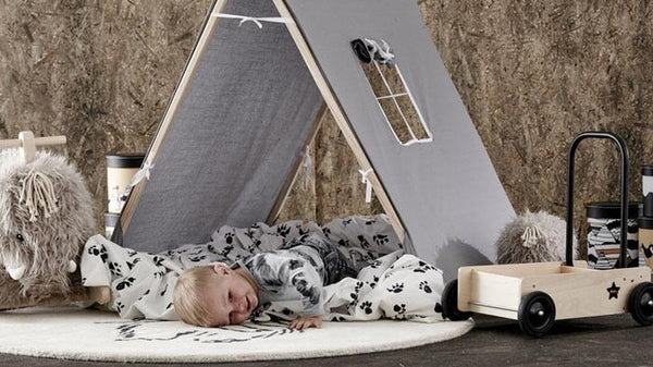 Kids Concept - Play Tent - Speeltent - Grijs, Speelhuisjes & tenten, Kid's Concept, Keekabuu