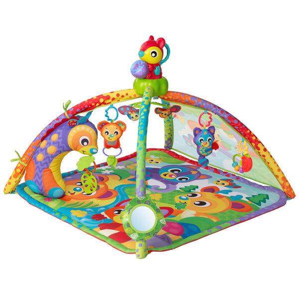 Playgro -  Woodlands Muziek en Projector Speelkleed, Babygyms & speelkleden, Playgro, Keekabuu