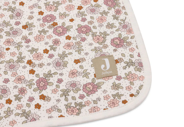 Jollein - Wieg deken Jersey 75x100cm Retro Flowers - Keekabuu