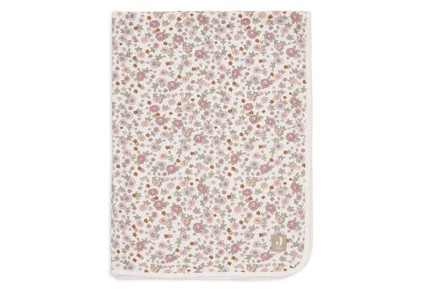 Jollein - Wieg deken Jersey 75x100cm Retro Flowers - Keekabuu