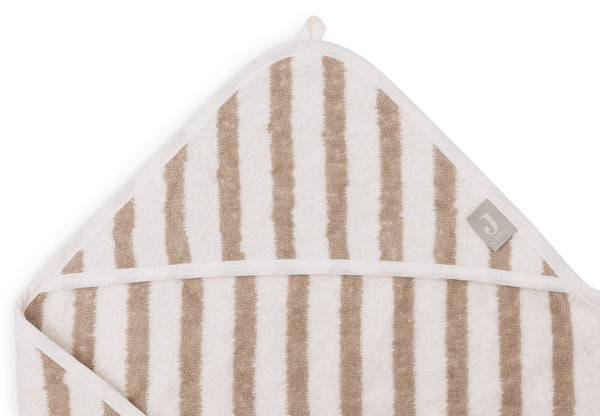 Jollein - Badcape - 75x75cm Stripe Terry - Olive Green - GOTS - Keekabuu