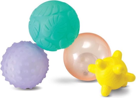 Infantino -  Zintuiglijke Ballenset met muziek en licht, Activiteitsspeelgoed voor baby's, Infantino, Keekabuu