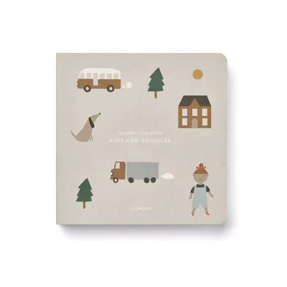 Liewood - Interactief Boek - Maitland - Vehicles Downtown Mix, Babyboeken, Liewood, Keekabuu