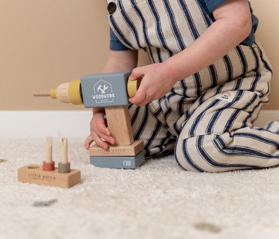 Little Dutch -  Speelgoed Boormachine FSC, Rollenspel, Little Dutch, Keekabuu