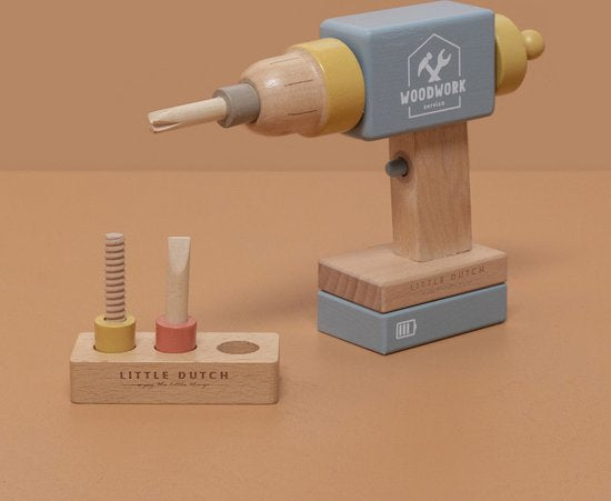 Little Dutch -  Speelgoed Boormachine FSC, Rollenspel, Little Dutch, Keekabuu