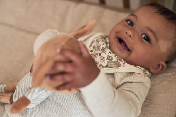 Jollein - Slab Bandana Retro Flowers (2pack), Slabbetjes, Jollein, Keekabuu