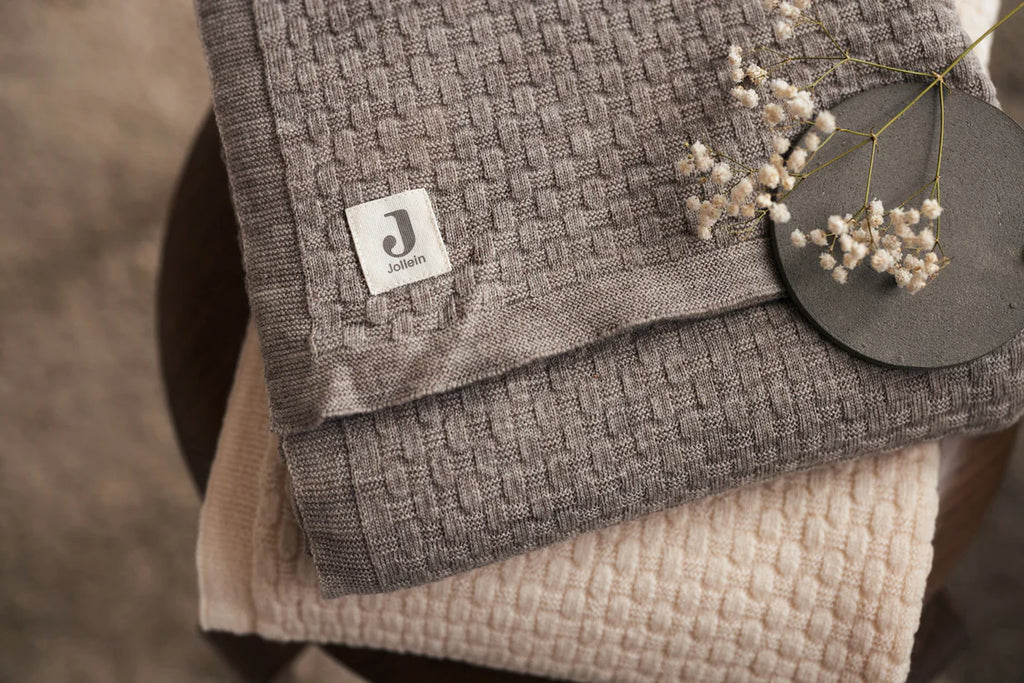 Jollein -  Wieg deken - Weave Knit Merino wool - Keekabuu