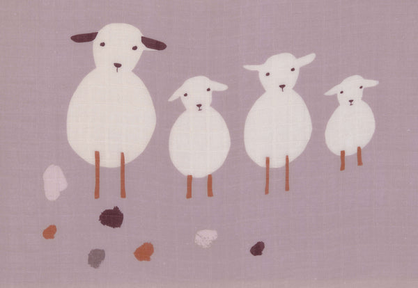 Lässig -  Hydrofiele  doek - Tiny Farmer Flowers 80 x 80 cm (Set van 3), Hydrofiele doeken, Lässig, Keekabuu