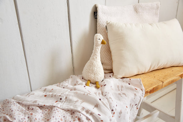 Lässig -  Hydrofiele  doek - Tiny Farmer Flowers 80 x 80 cm (Set van 3), Hydrofiele doeken, Lässig, Keekabuu