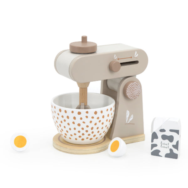 Label Label - Houten Keukenmixer Set - Keukenrobot, Houten speelgoed, Label Label, Keekabuu
