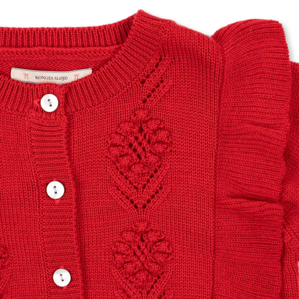 Konges Slojd - Vestje met Ruches - Fiol, Vesten, Konges Slojd, Keekabuu