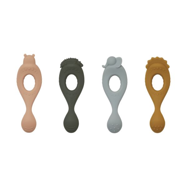 Liewood - Siliconen  Lepel (Set van 4) - Liva, Lepels, Liewood, Keekabuu