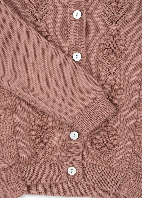 Konges Slojd - Vestje met Ruches - Fiol, Vesten, Konges Slojd, Keekabuu