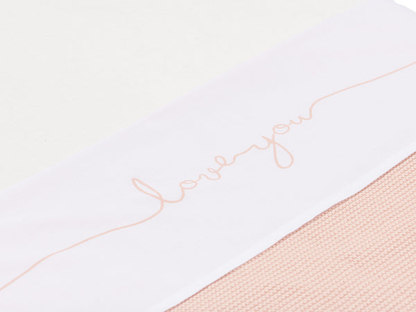 Jollein - Love you Ledikantlaken (120x150cm), Lakens, Jollein, Keekabuu