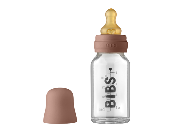 BIBS - Baby Glass Bottle Complete Set Latex - 110ml, Babyflessen, Bibs, Keekabuu