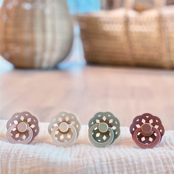 BIBS - Boheme Fopspeen  Natuurlijk Rubber  (2 stuks) Woodchuck/Blush, Fopspenen, Bibs, Keekabuu