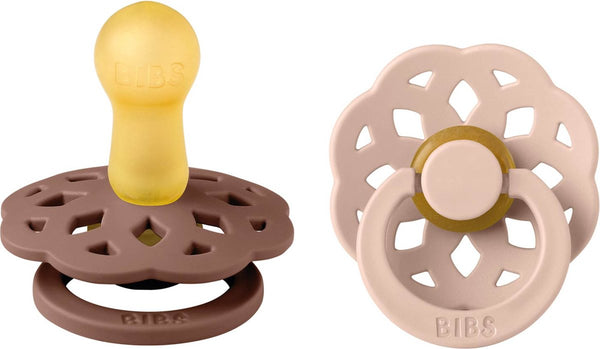 BIBS - Boheme Fopspeen  Natuurlijk Rubber  (2 stuks) Woodchuck/Blush, Fopspenen, Bibs, Keekabuu