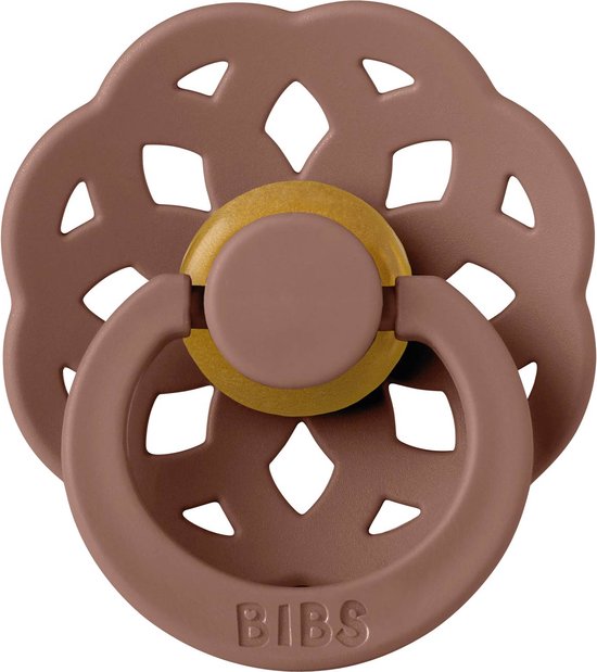 BIBS - Boheme Fopspeen  Natuurlijk Rubber  (2 stuks) Woodchuck/Blush, Fopspenen, Bibs, Keekabuu