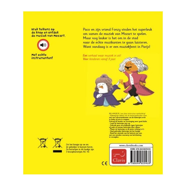 Clavis - Paco en Mozart - Geluidenboekje, Peuterboeken, Clavis, Keekabuu