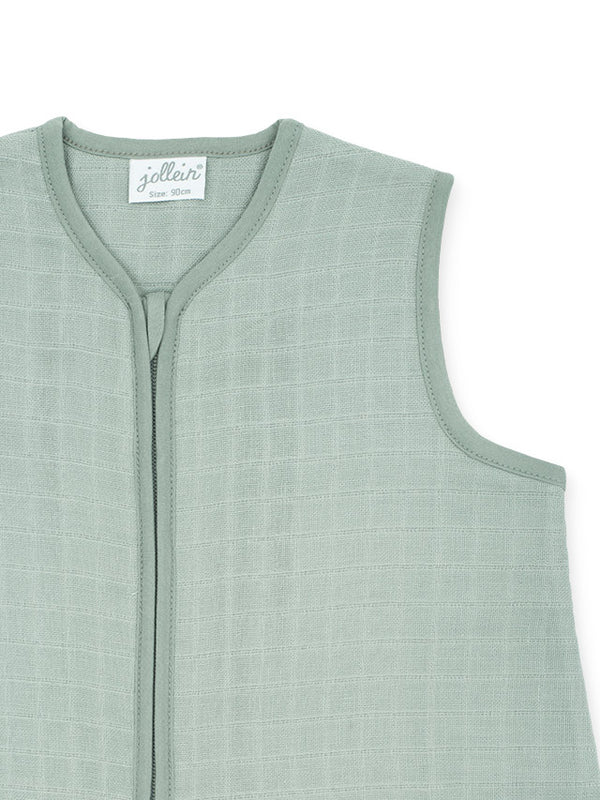 Jollein - Slaapzak zomer hydrofiel | Ash green, Slaapzakken, Jollein, Keekabuu