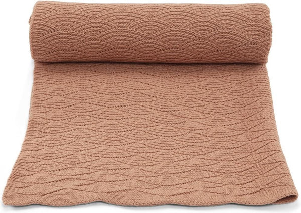 Konges Sløjd - Gebreide Katoenen Deken met ajourtricot, Baby Deken, Konges Slojd, Keekabuu