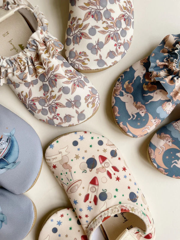 Konges Slojd - Zwemschoentjes Manuca met Ruches - Unicorn, Zwemschoenen, Konges Slojd, Keekabuu