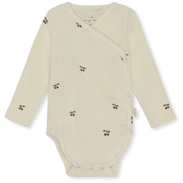 Konges Sløjd - New Born Overslagrompertje Cherry, Rompertjes, Konges Slojd, Keekabuu