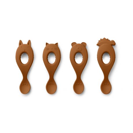Liewood - Siliconen  Lepel (Set van 4) - Liva, Lepels, Liewood, Keekabuu
