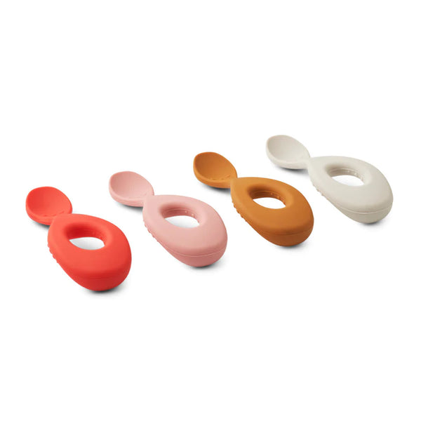 Liewood - Siliconen  Lepel (Set van 4) - Liva, Lepels, Liewood, Keekabuu