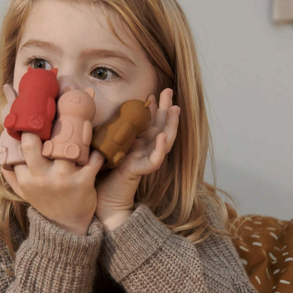 Liewood - Siliconen vingerpoppetjes (Set van 8), Vingerpoppetjes, Liewood, Keekabuu