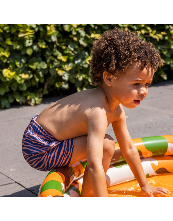 Swim Essentials - Zwembroek Jongens Blauw Oranje Zebra, Zwembroek, Swim Essentials, Keekabuu