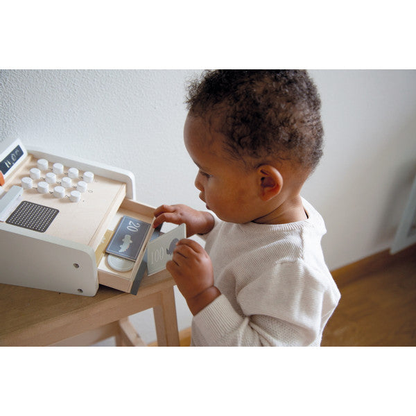 Tryco - Houten Kassa met Pinautomaat, Houten speelgoed, Tryco, Keekabuu