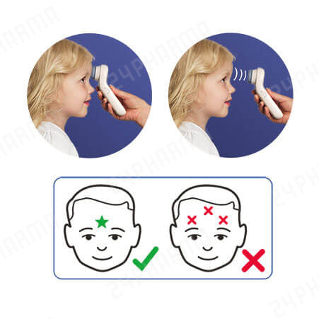 Braun - NTF3000 Thermometer Contactloos Frontaal, Verzorgingsaccessoires, Braun, Keekabuu