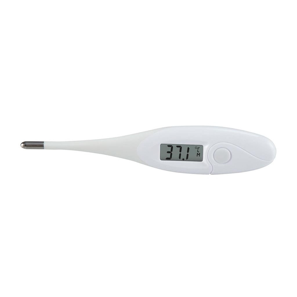 Thermomètre Digital Alecto Metronic - Pointe Flexible, Précision 0.1°C, Pour Enfant Et Adulte - Gris (BC-19GS)