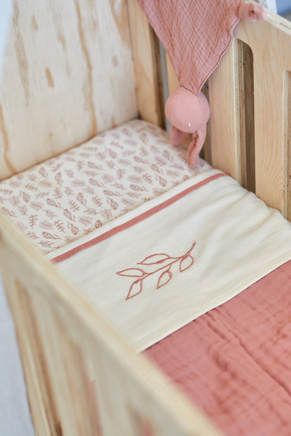 Jollein - Ledikant Hoeslaken Meadow (60x120cm), Hoeslakens, Jollein, Keekabuu