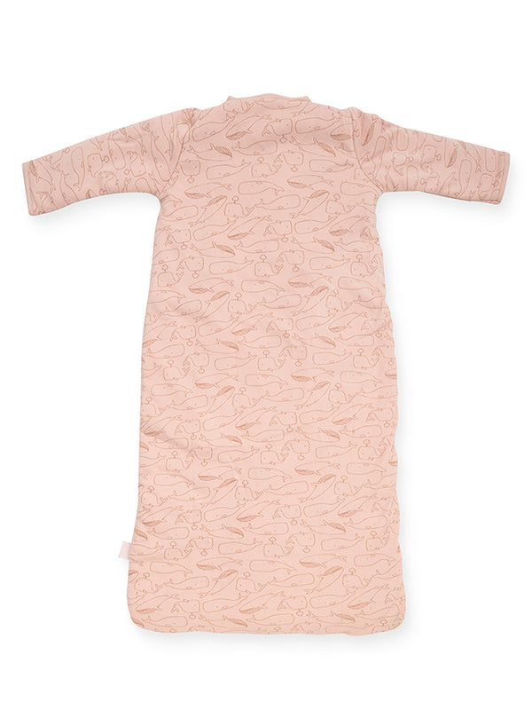 Jollein - Slaapzak 4 seizoenen - Whales pale pink, Slaapzakken, Jollein, Keekabuu