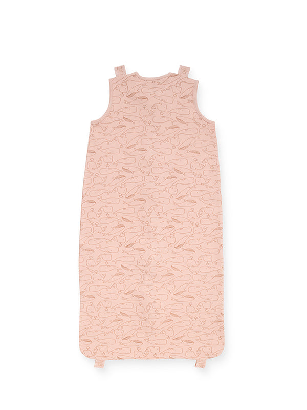 Jollein - Slaapzak 4 seizoenen - Whales pale pink, Slaapzakken, Jollein, Keekabuu