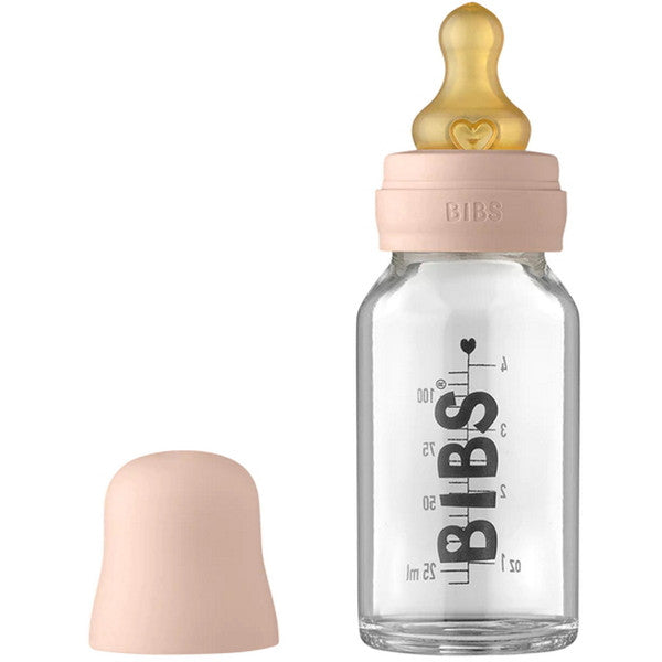 BIBS - Baby Glass Bottle Complete Set Latex - 110ml, Babyflessen, Bibs, Keekabuu