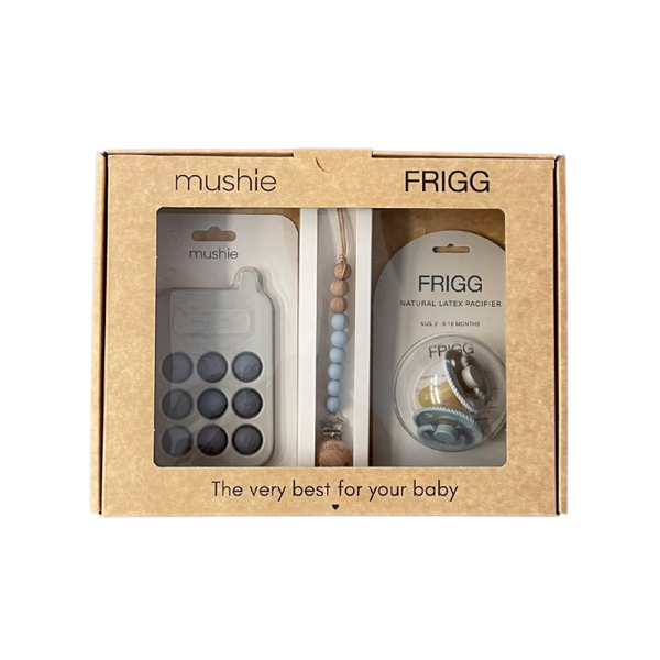 FRIGG - Mushie -  GIFTBOX -  Set van 3, Kraamcadeau, Mushie, Keekabuu