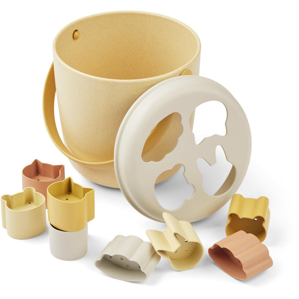 Liewood  - Jorn Beach Puzzle - Emmer met een vormen deksel en vormpjes, Buitenspeelgoed, Liewood, Keekabuu