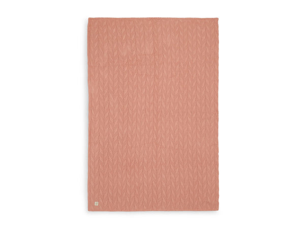 Jollein - Ledikantdeken Spring Knit/Coral Fleece, Dekens, Jollein, Keekabuu