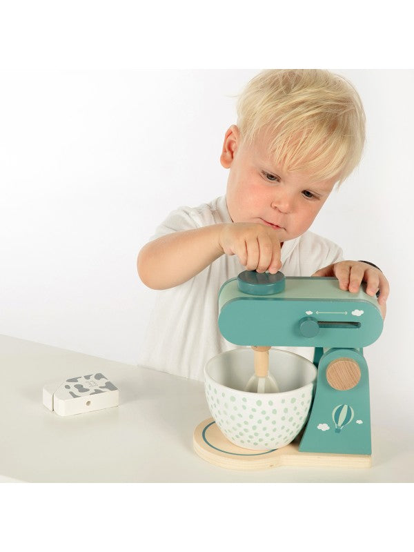 Label Label - Houten Keukenmixer Set - Keukenrobot, Houten speelgoed, Label Label, Keekabuu