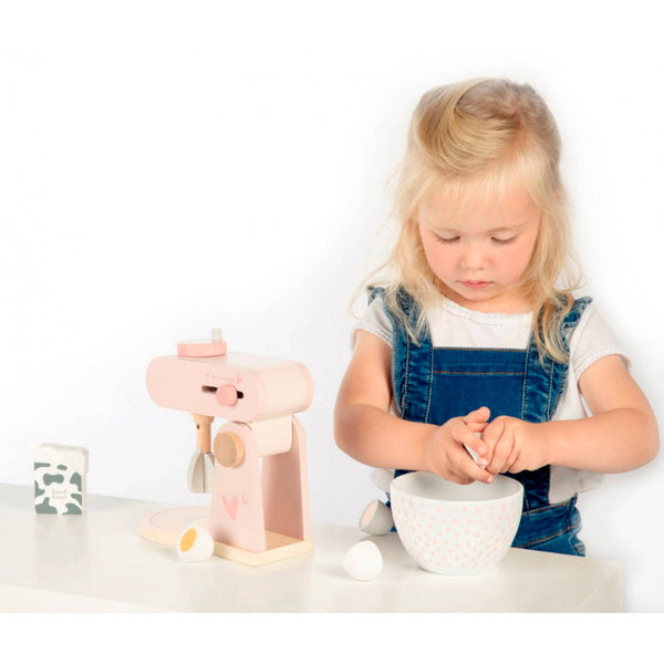 Label Label - Houten Keukenmixer Set - Keukenrobot, Houten speelgoed, Label Label, Keekabuu