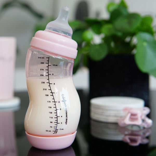 Difrax - S-fles Anti-Koliek BPA Vrij - Roze - 310 ml - Voeding