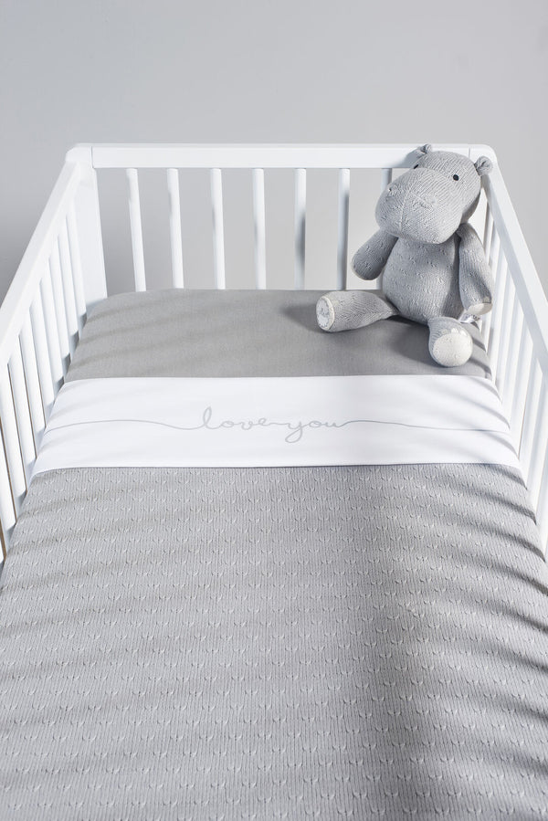 Jollein - Love You Wieglaken | Stone Green, Lakens, Jollein, Keekabuu