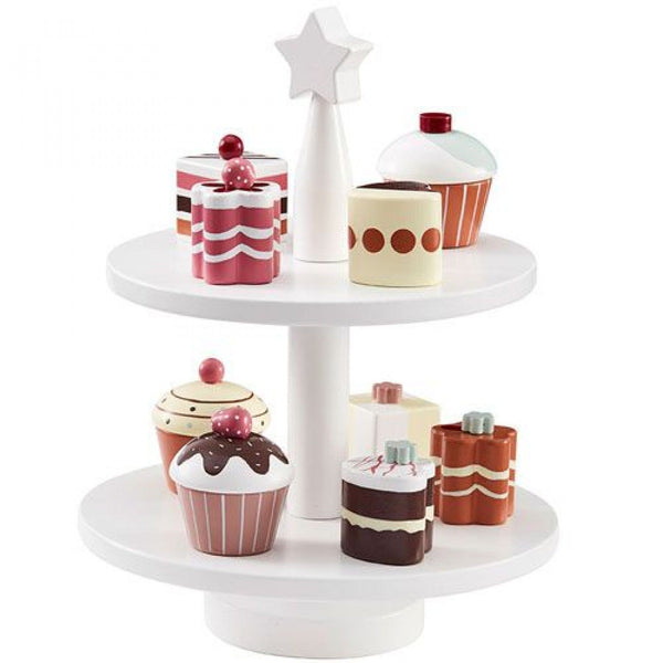 Kids Concept - 9 Houten Taartjes en Cupcakes uit de Bistro collectie, Houten speelgoed, Kid's Concept, Keekabuu