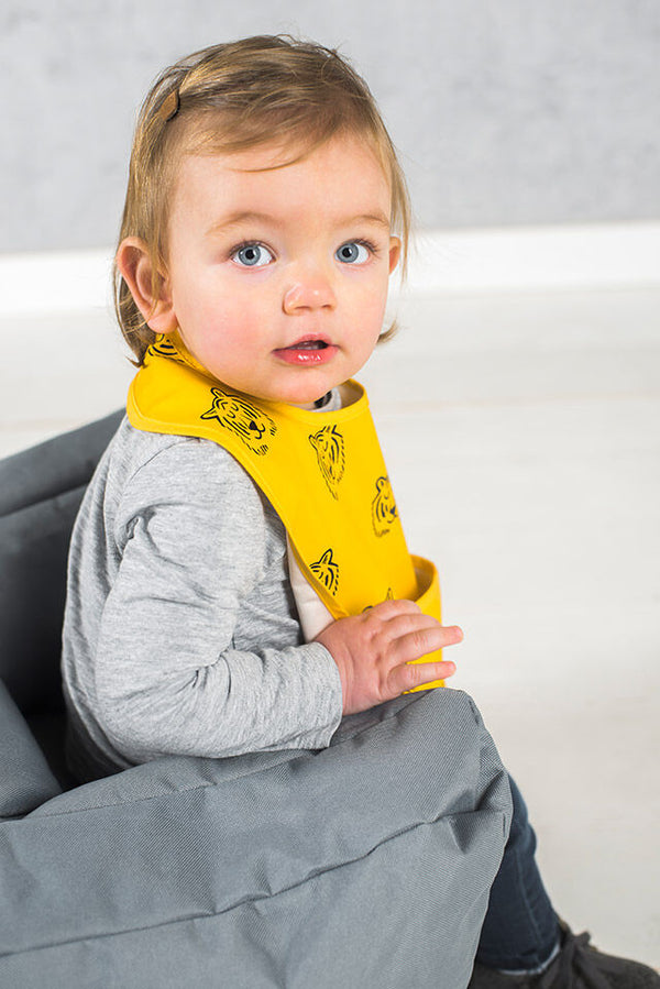 Jollein - Slabbetje Waterproof Tiger | Mustard, Slabbetjes, Jollein, Keekabuu